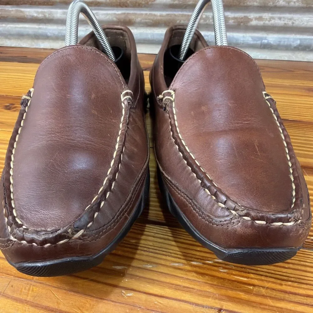 Allen Edmonds Brown Mens Boulder Leather Loafer Size 8E Driving Moc